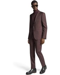 Zegna - Dark Burgundy Oasi Cashmere Suit - Lyst