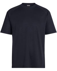 Zegna - High Performance T-Shirt Aus Wolle - Lyst