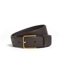 ZEGNA - Dark Bovine Leather Belt - Lyst