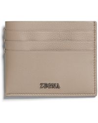 ZEGNA - Light Taupe Secondskin Card Case - Lyst