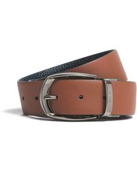 Zegna - Foliage And Leather Reversible Belt - Lyst