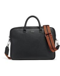 ZEGNA - Leather Edgy Business Bag - Lyst