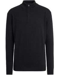ZEGNA - Pullover Aus Oasi Cashmere Mit Stehkragen Und Reißverschluss - Lyst