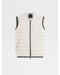 Mens Clothing Jackets Waistcoats and gilets Ermenegildo Zegna Stratos Quilted Shell Down Gilet in Yellow for Men 