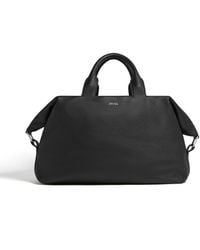 ZEGNA - Sac De Voyage Raglan En Cuir De Cerf Noir - Lyst