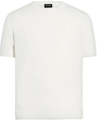Zegna - T-Shirt Aus Premium Cotton - Lyst