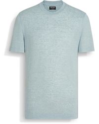 ZEGNA - Light Oasi Lino T-Shirt - Lyst