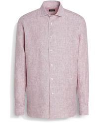 ZEGNA - Hemd Aus Oasi Lino - Lyst