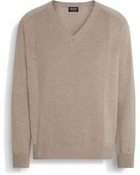 ZEGNA - Maglia Con Scollo A V - Lyst