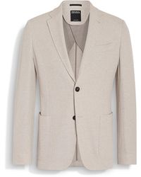 Zegna - Light Jerseywear Cotton Shirt Jacket - Lyst