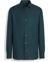 ZEGNA - Chemise En Oasi Lino - Lyst