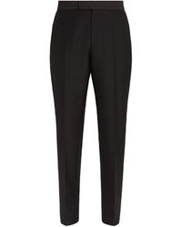 Zegna - Wool And Mohair Evening Pants - Lyst
