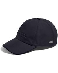 ZEGNA - Dark Technical Fabric Baseball Cap - Lyst
