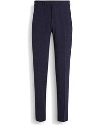 ZEGNA - Hose Aus Trofeo Seersucker-Wolle, Seide Und Leinen - Lyst