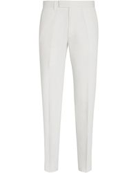 Zegna - Summer Chino Cotton And Linen Pants - Lyst