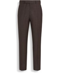 ZEGNA - Hose Aus Crossover Wolle, Seide Und Leinen - Lyst