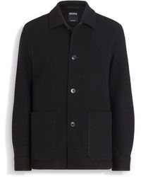 Zegna - Jerseywear Cashmere Blend Alpe Chore Jacket - Lyst