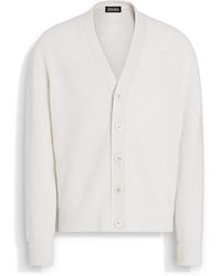 Zegna - Cashmere And Cotton Cardigan - Lyst