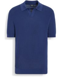 Zegna - Utility Premium Cotton Polo Shirt - Lyst