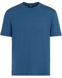 Zegna - Mélange 12Milmil12 Wool T-Shirt - Lyst
