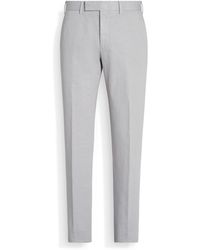 Zegna - Light Summer Chino Cotton And Linen Pants - Lyst