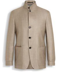 ZEGNA - Cashmere Silk And Linen Il Conte Jacket - Lyst