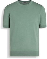 Zegna - Sage Premium Cotton T-Shirt - Lyst