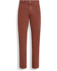 ZEGNA - Brick Stone-Washed Cotton Roccia Jeans - Lyst