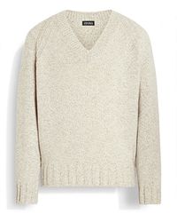 ZEGNA - Maglia Con Scollo A V - Lyst