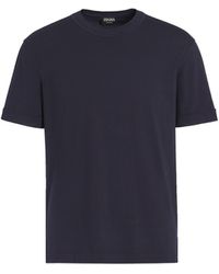 Zegna - T-Shirt Aus 12Milmil12 Wolle - Lyst
