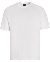 Zegna - T-Shirt Aus High Performance Wolle - Lyst