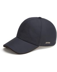 Zegna - Dark Technical Fabric Baseball Cap - Lyst