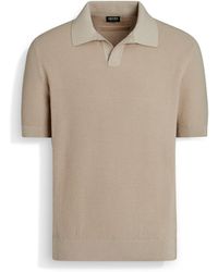 Zegna - Light Premium Cotton Polo Shirt - Lyst