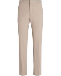 Zegna - Light Taupe Winter Chino Cotton Blend Pants - Lyst