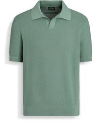 Zegna - Sage Premium Cotton Polo Shirt - Lyst