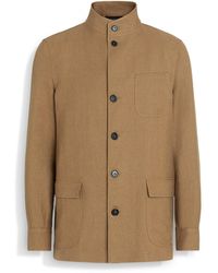 Zegna - Linen And Wool Chore Jacket - Lyst