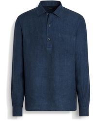ZEGNA - Chemise En Oasi Lino - Lyst