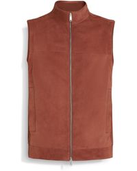 ZEGNA - Leather Vest - Lyst