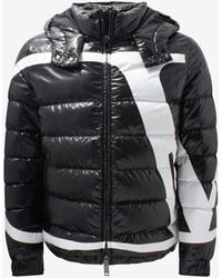 Valentino Moncler Vlogo Lacquered Nylon Padded Jacket in Black for Men |  Lyst