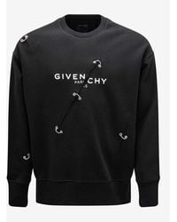 Givenchy Black Rip Detail Oversized Sweatshirt