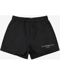 Givenchy Black Classic Logo Shortlength Swim Shorts