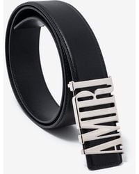 Amiri Black Core Buckle Leather Belt