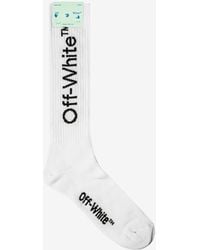 Off-White c/o Virgil Abloh White Diag Mid Length Socks