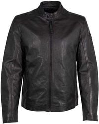 Mauritius - Kovin Moto Genuine Leather Jacket - Lyst
