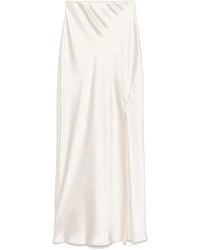 Patrizia Pepe - Maxirock Aus Satin - Lyst