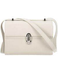 SAVETTE - Die Symmetry Tasche Aus Weißem Leder - Lyst