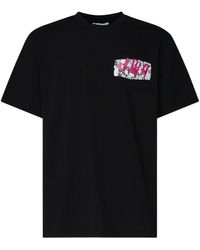 JW Anderson - T-Shirt Mit Schwarzem Spitzen-Effekt - Lyst