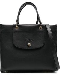 Longchamp - Cabas S Schwarze Henkeltasche - Lyst