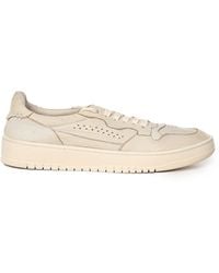 Eleventy - Leder Sneakers Mit Gummisohle - Lyst