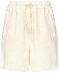 Eleventy - Leinen-Bermuda-Shorts Mit Kordelzügen - Lyst